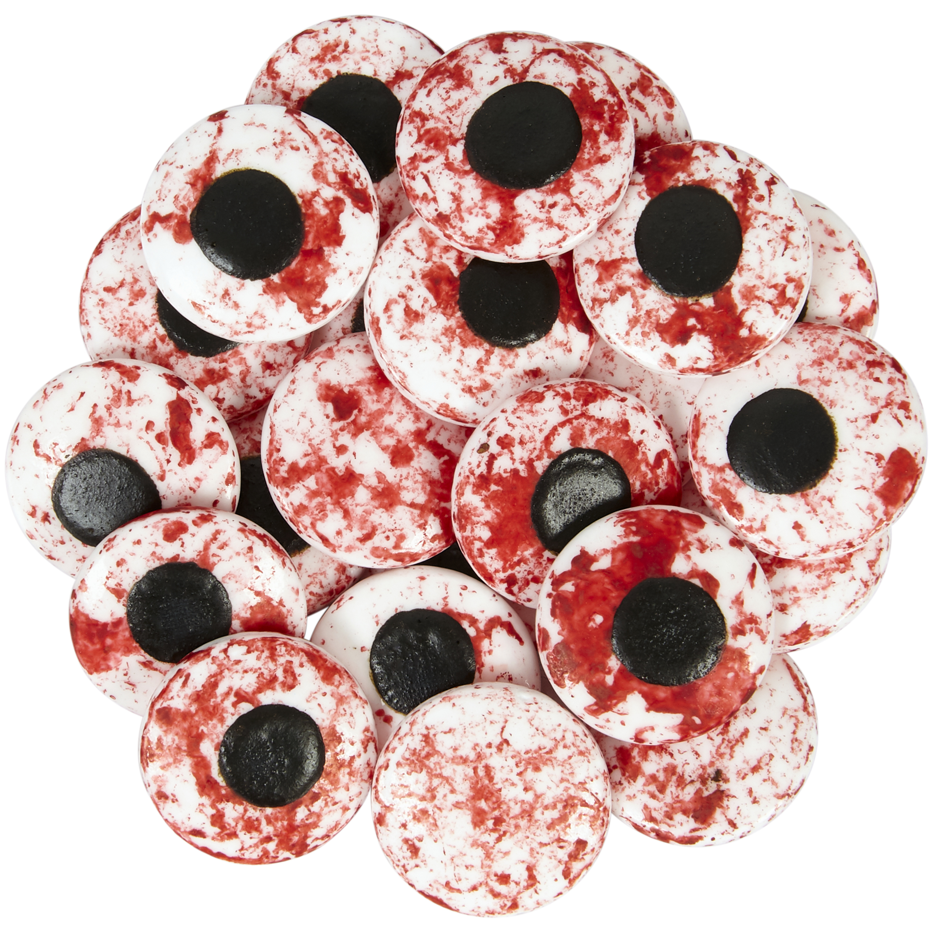 Wilton Red Vein Candy Eyeballs, Edible Candies for Icing Decorating, 1 oz.,  0.72 in. Diameter 